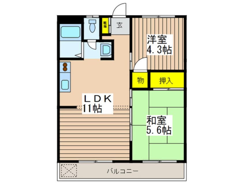 間取図 メゾン立川