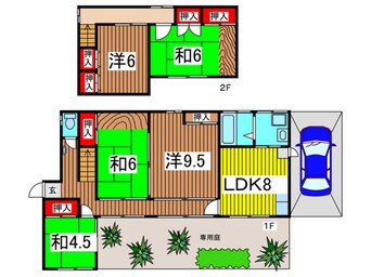 間取図 山本様貸家