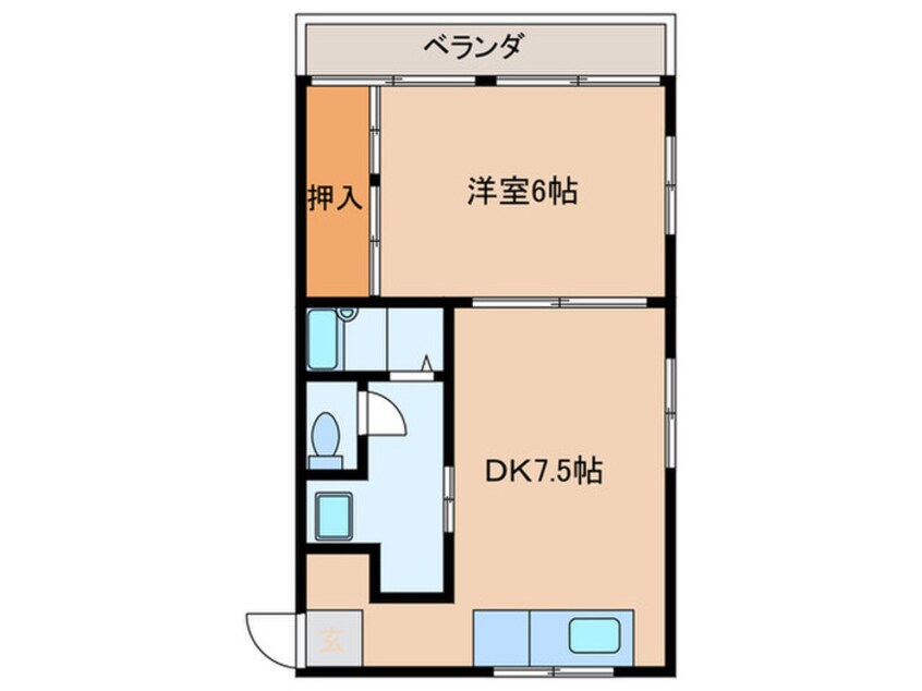 間取図 ドミール錦西棟