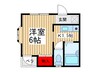 クレストアサカⅢ 1Kの間取り