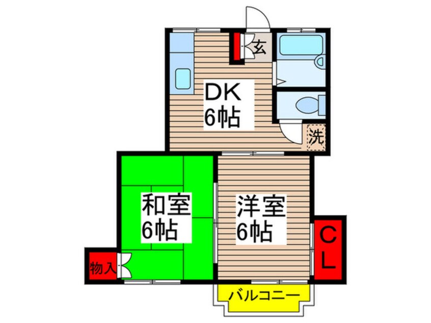 間取図 ハイツイシバシ