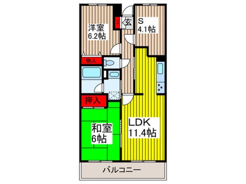 間取図 スターコート北浦和