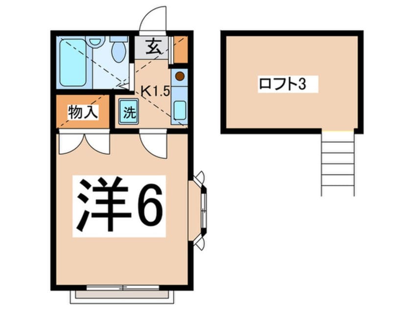 間取図 ドミ－ルパパス