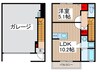 赤山BASE 1LDKの間取り