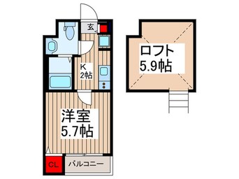 間取図 仮）志木市柏町6丁目共同住宅