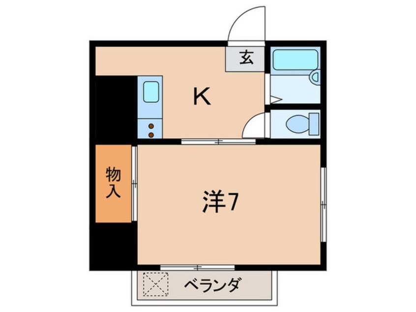 間取図 コ－ポヒラマツ