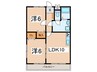 ハイムルミエ－ル 2LDKの間取り