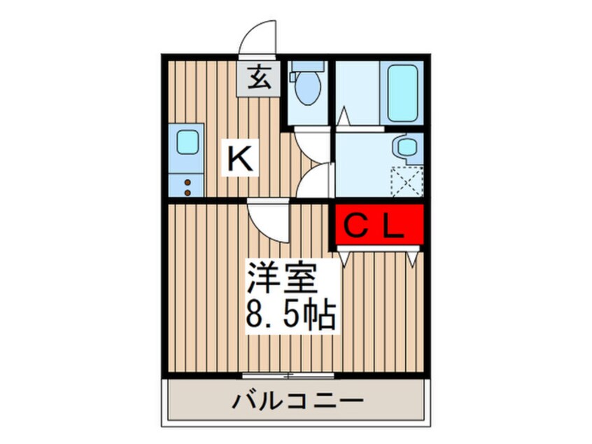 間取図 Ka-na maison愛宕