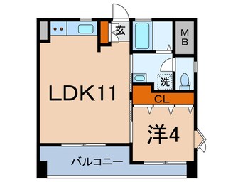 間取図 ﾗｲｵﾝｽﾞﾏﾝｼｮﾝ神楽坂第2（502）