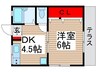 グリーンピアＮＯ．１ 1DKの間取り