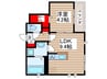 フェリシア妙典Ａ 1LDKの間取り