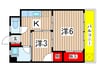 メゾン西千葉 2Kの間取り