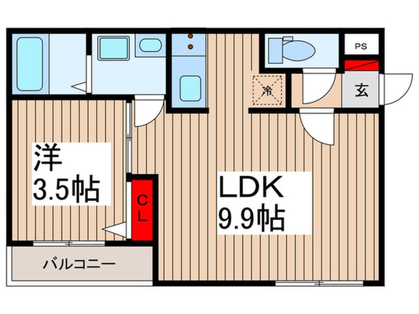 間取図 CRASTINE植竹町