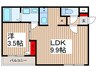 CRASTINE植竹町 1LDKの間取り