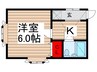 ローズアパートQ70番館 1Kの間取り