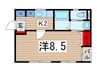 ガルシア・ママン 1Kの間取り