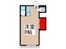 ハイムしまず 1Rの間取り