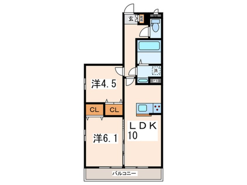 間取図 アンソレイエ