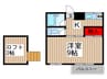 邦幸ハイツ 1Kの間取り
