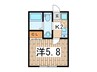 ヴェラハイツ白楽二番館 1Kの間取り