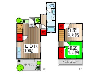 間取図 折原邸貸家