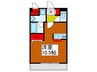 カ－バリ－ハウス 1Rの間取り