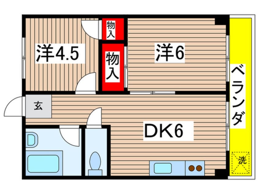 間取図 第１パレス　富士本