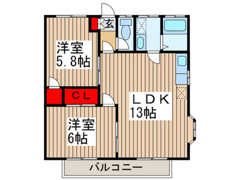 間取図 サンハイツ末広Ａ