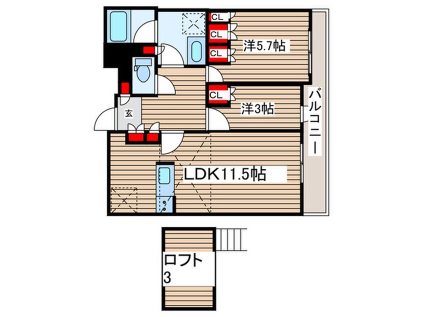 間取図 ブランシエスタ浦安