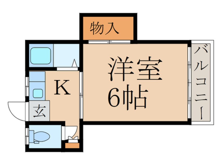 間取図 スカイハイツ