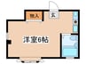 ショウビ森野 1Rの間取り