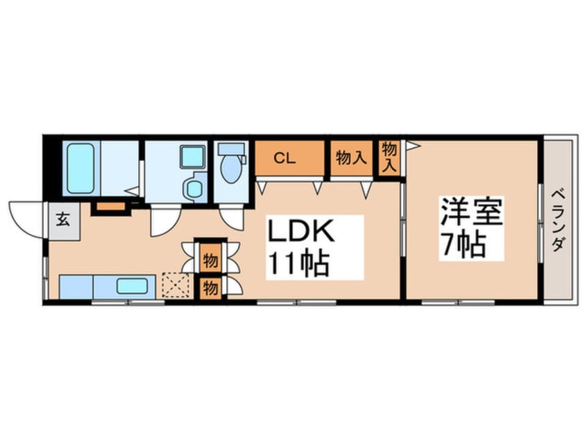 間取図 田中マンション