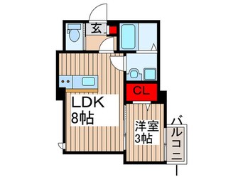間取図 仮)KEIAI　RESIDENCE　北大宮