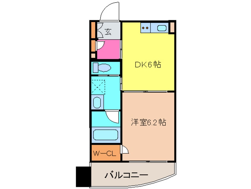 間取図 パ－クキュ－ブ浅草田原町