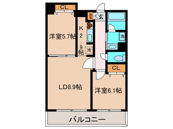 間取り図 パ－クキュ－ブ浅草田原町