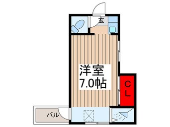 間取図 ｿﾘｭｰｼｮﾝ門前仲町