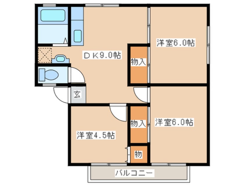 間取図 ハイツシャインＢ