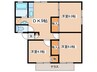 ハイツシャインＢ 3DKの間取り