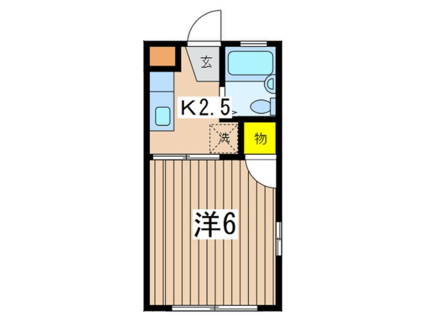 間取図 水道路コ－ポ