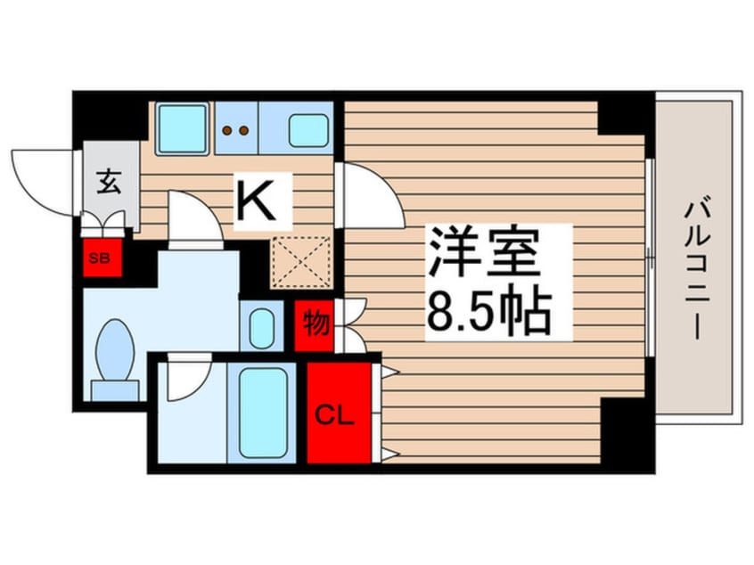 間取図 GROWS堀切菖蒲園AZ(201)