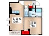 Forest Court 1LDKの間取り