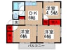 エレガンス高田Ａ 3DKの間取り