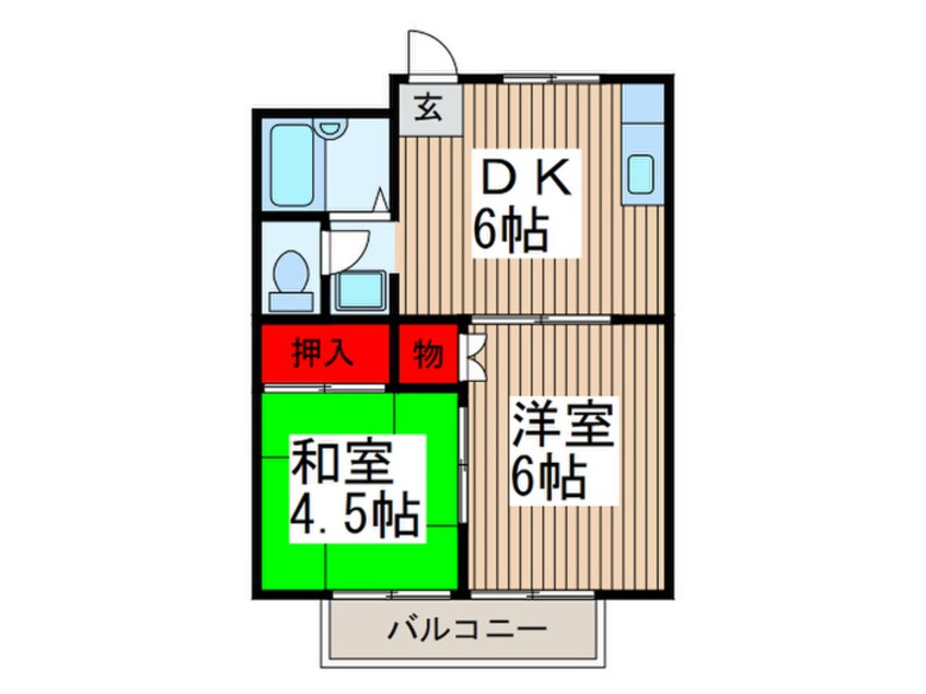間取図 カナディアンハイツ中村Ｂ