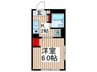 コーポ中山 1Kの間取り