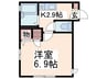 ソレイユ 1Kの間取り