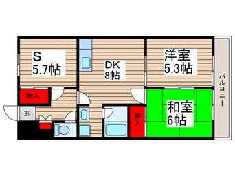 間取図 サンマルスラン津田沼