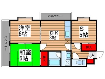 間取図 サンマルスラン津田沼