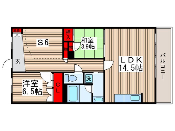 間取り図 パ－クテラス・イ－リス