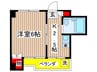 ルミエールたちばな 1Kの間取り