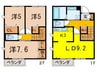 アムールA棟 3LDKの間取り